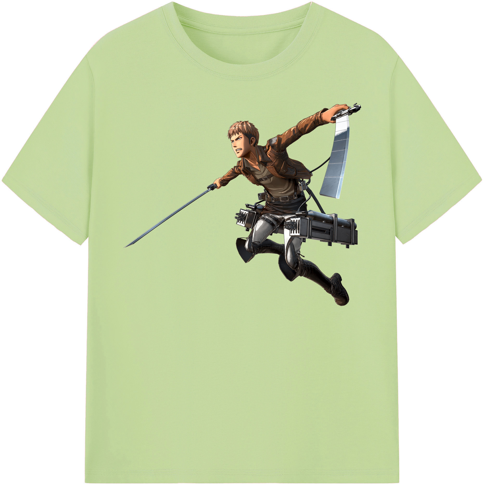 （画像用） 進撃の巨人 ジャン・キルシュタイン Attack on Titan Jean Kirstein 綿100％半袖Tシャツ（フロントプリント）